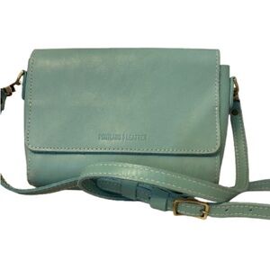 Portland Leather Medium Metro Crossbody Bag - Mint
